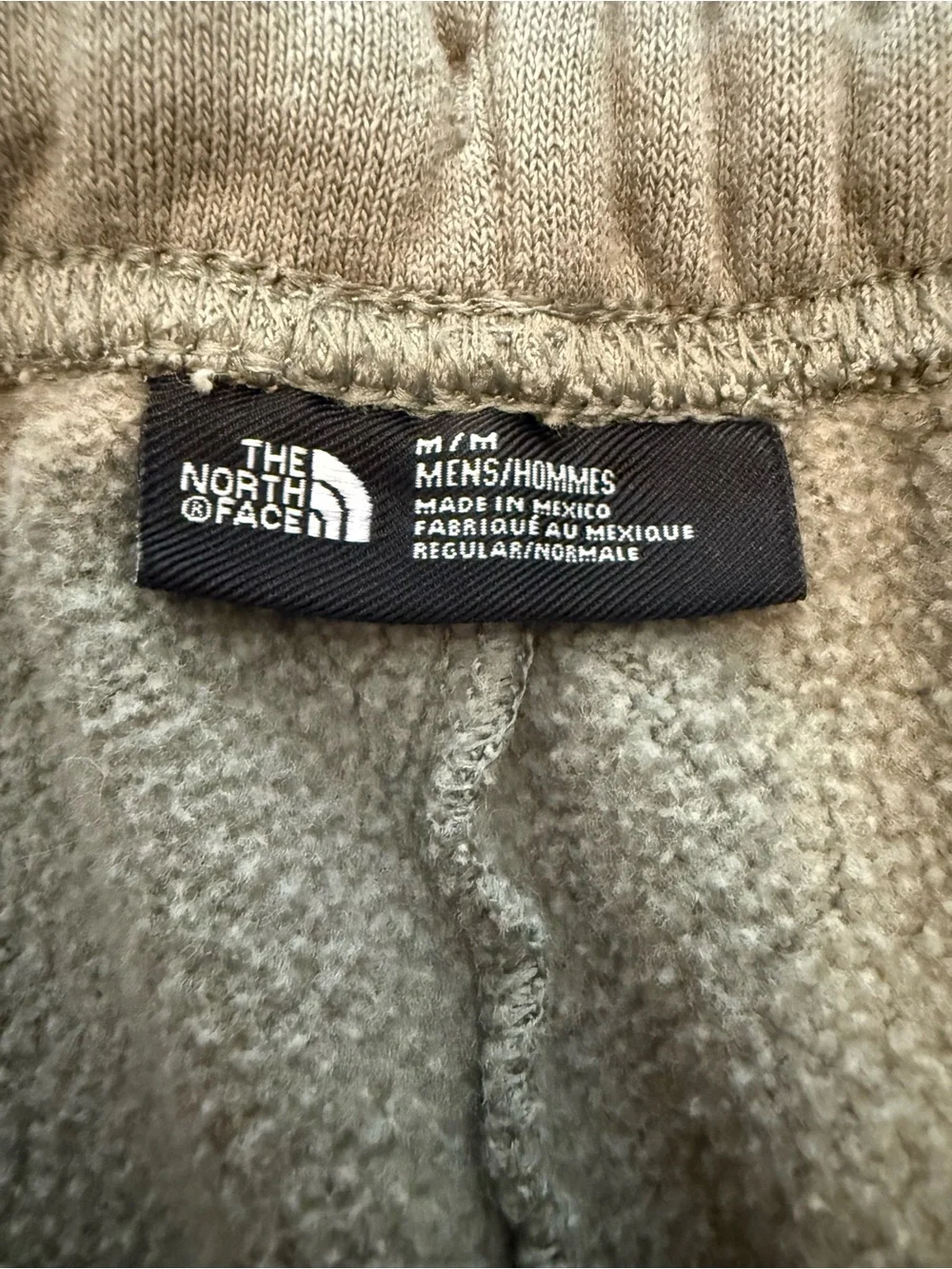 The North Face Men's Olive Green Fleece Athletic Shorts